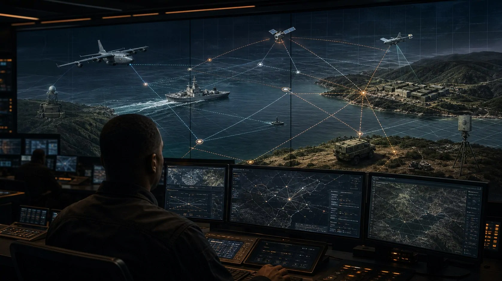 Joint mission systems connected across air, sea, land, and command infrastructure